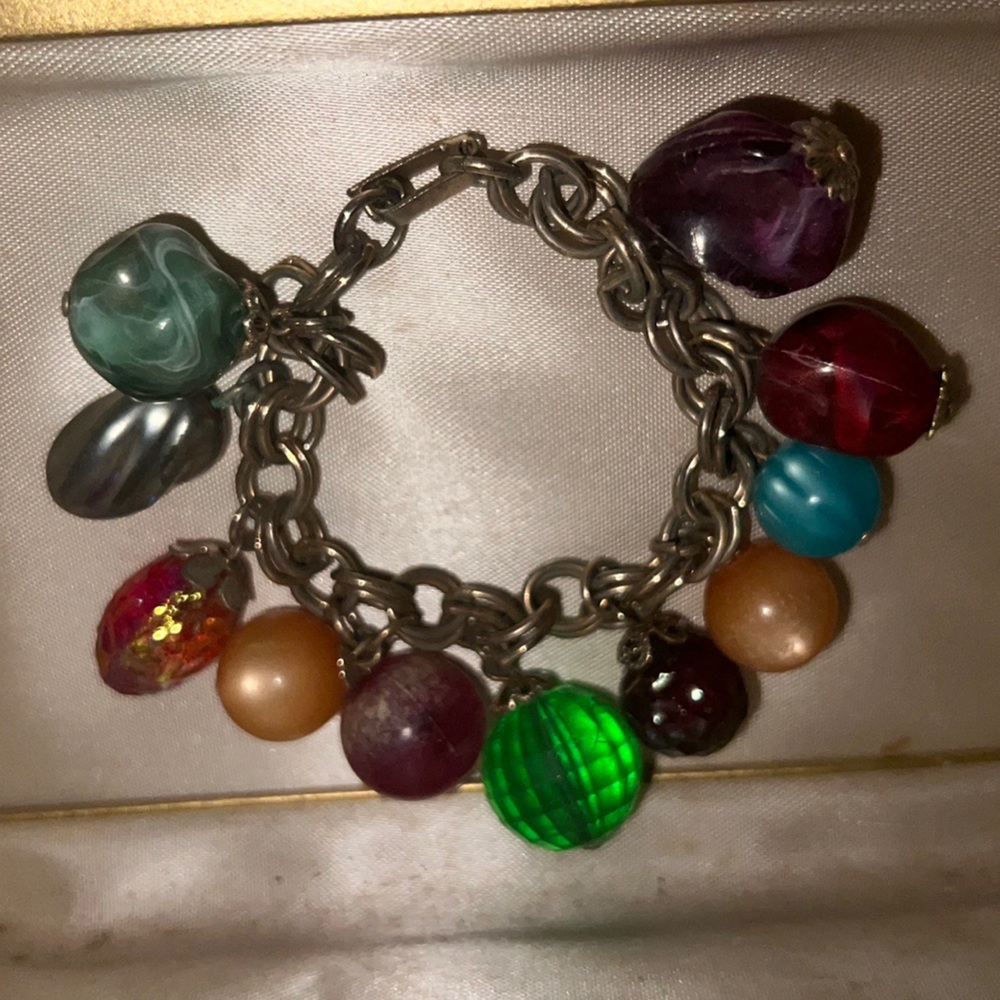 Vintage Multi Colored Bead Bracelet